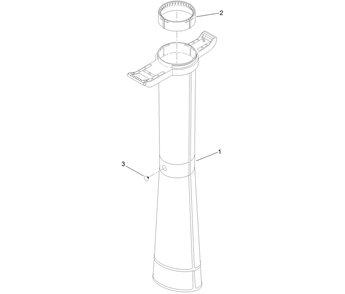 Shred Ring Assembly Diagram and Parts List for 51663  Lawn Boy Leaf Blower / Vacuum